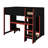 Gaming Loft Bed With Desk & Wardrobe-1205556311