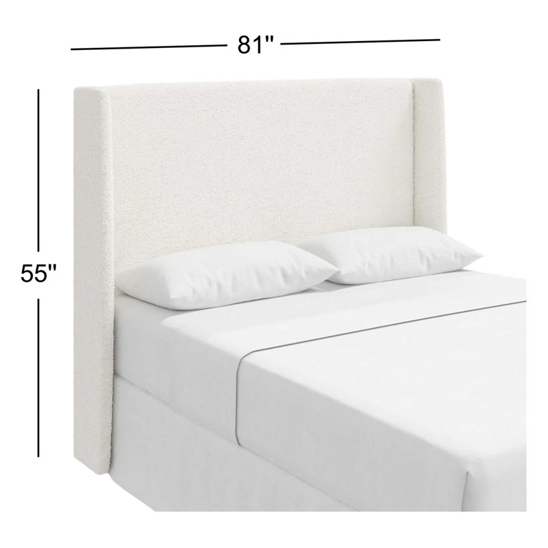 Wilburg Faine Headboard, Classic Snow Boucle, King
