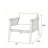 28" Modern Outdoor Woven Lounge Chair, Cushions Included