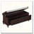 Classic Storage Bench with 3 Drawers, Hidden Compartment, and Cushioned Seat-1950075422