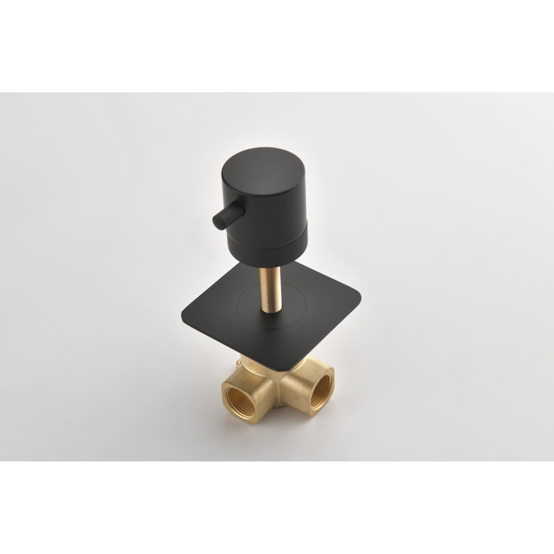 Valve de contrôle de douche à haut débit - fonte en métal 3/4 po avec construction et poignée en laiton réglable pour un réglage précis