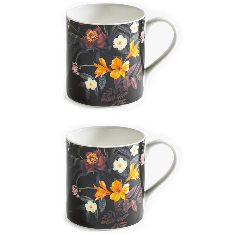 MM Living Set of 2 Mugs 420ml - Isola, Black