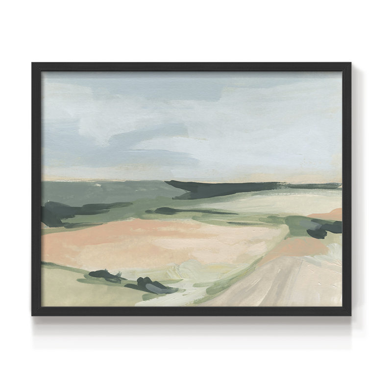 Pastel Plains I -Framed Print - Restickable