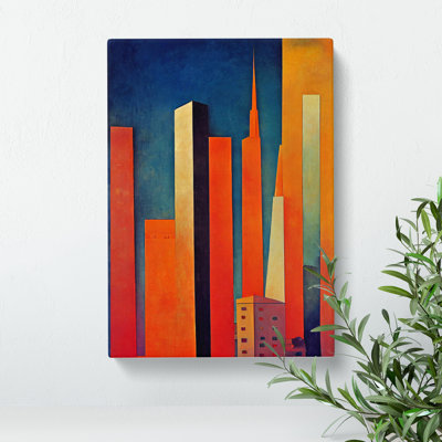 City Skyline Painting - Wall Art
