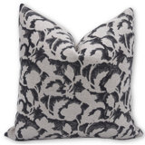 Block Print Throw Pillow Cover, 29 Thick Linen Decorative Cushion Cover