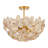 4-Light Glass Flush Mount Dia 18.13 Inches