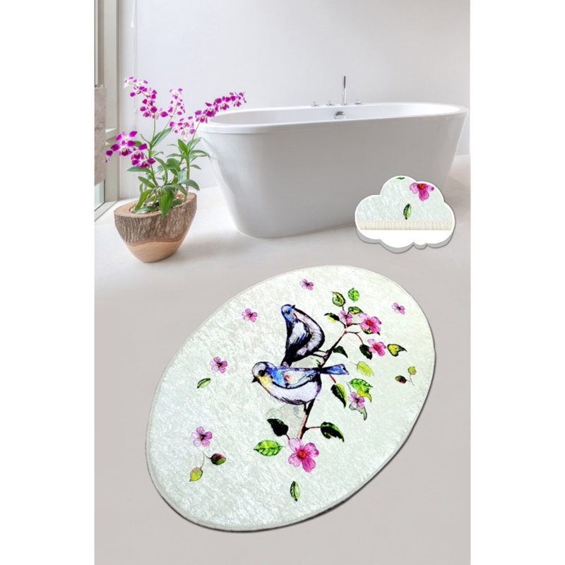 Tapis de bain antibactérien 100% polyester, 31,5 po x 39,4 po | Dessous antidérapant, poils de 0,4 po, 700 g / m² | Lavable à la machine à 86 ° F, facile d'entretien, parfait pour la sécurité et le confort de la salle de bain, conception douce et durable
