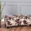 Rangement avec velours brun et design contemporain, l 39,00 po, P 19,00 po, H 16,25 po, espace de rangement spacieux, large, profond, haut, fermeture en douceur