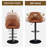 Eastway Swivel Upholstered Faux Leather Adjustable Height Counter Stool with Iron Frame-2023132028