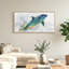 Ensemble de 1 tableau sur toile représentant un dauphin-129350160-129350163