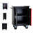 DOUBLE-DOOR CLAPBOARDl MULTI-FUNCTION TOOL CART--BLAK&RED