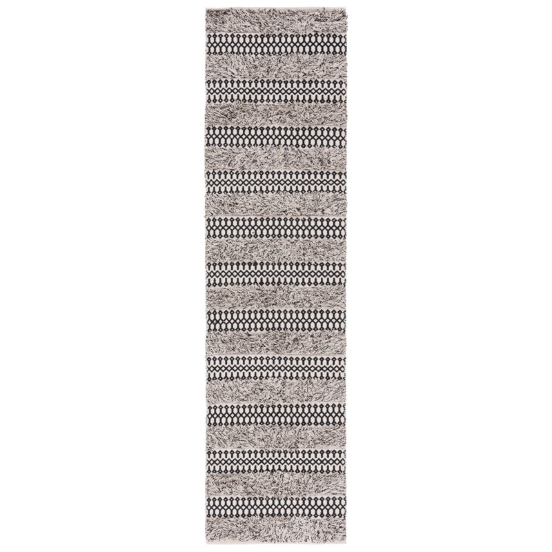 Natura Flat Weave Cotton Southwestern Rug, Runner 2'3" x 9'