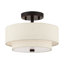 Plafonnier semi-encastré 2 lumières Jorgan-963476823