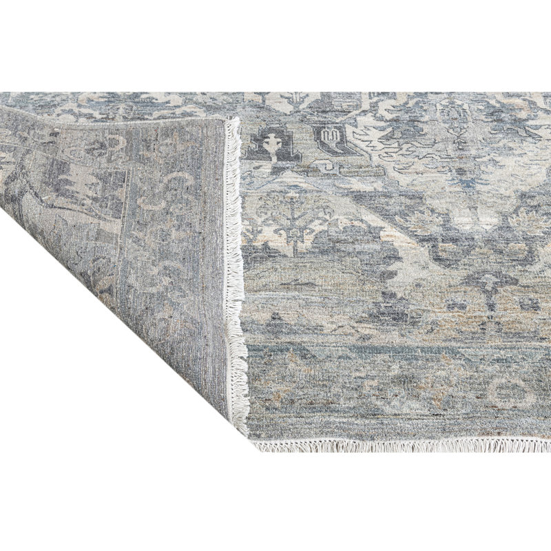 Handmade Wool Oriental Area Rug, Rectangle 5' x 8'