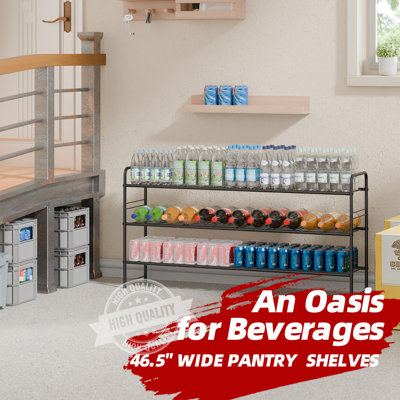 46.5'' Ultra Long 3-Tier Shoe Rack Organizer, 20 Pair Shoe Shelf