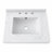 24" x 18.3" Carrara White Artificial Marble Bathroom Vanity Top with Integrated Sink with 3-Hole Faucet Configuration, Top Only