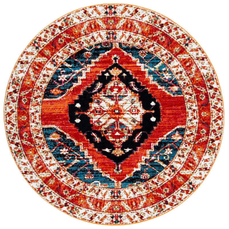 Carabella Performance Oriental Rug, Round 6'7"