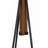 Biddeford 12 - Hook Freestanding Coat Rack in Natural Brown/Black