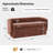 Heidi 61"W Modern Chenille No Assembly Filp-Top Storage Bench with Backrest Seat-1856848621