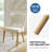 Piscoya 21.5''W Mid-century Modern Upholstered Dining Chairs With Solid Wood Legs (Set of 4)-100169551