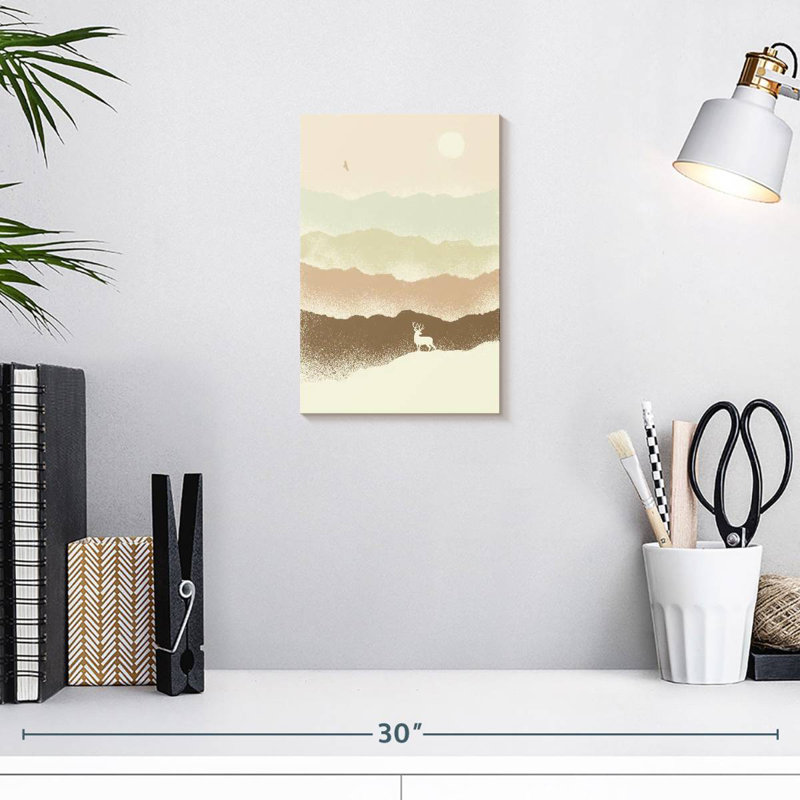 Brampt Quietude Mountainscape, 12" H x 8" W