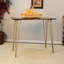 Table moderne à hauteur de comptoir en bois d'acacia de 42 po Modern Edge-451720984-451720985-451720981