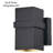 Gilad 7 in. H 2-Light Textured Black Outdoor Wall Sconce made of Rust-Resistant Aluminum Metal Shade, Up-Down Wall Wash, Integrated LED, Use for Exterior Porch Patio Front Door or Garage-27894490-27894488