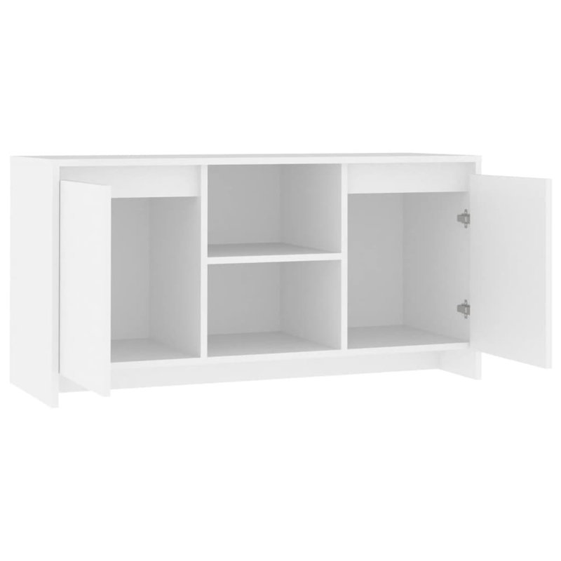 Naila Unfinished TV Stand, White