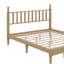 Grand lit plateforme en bois avec tête de lit en forme de gourde