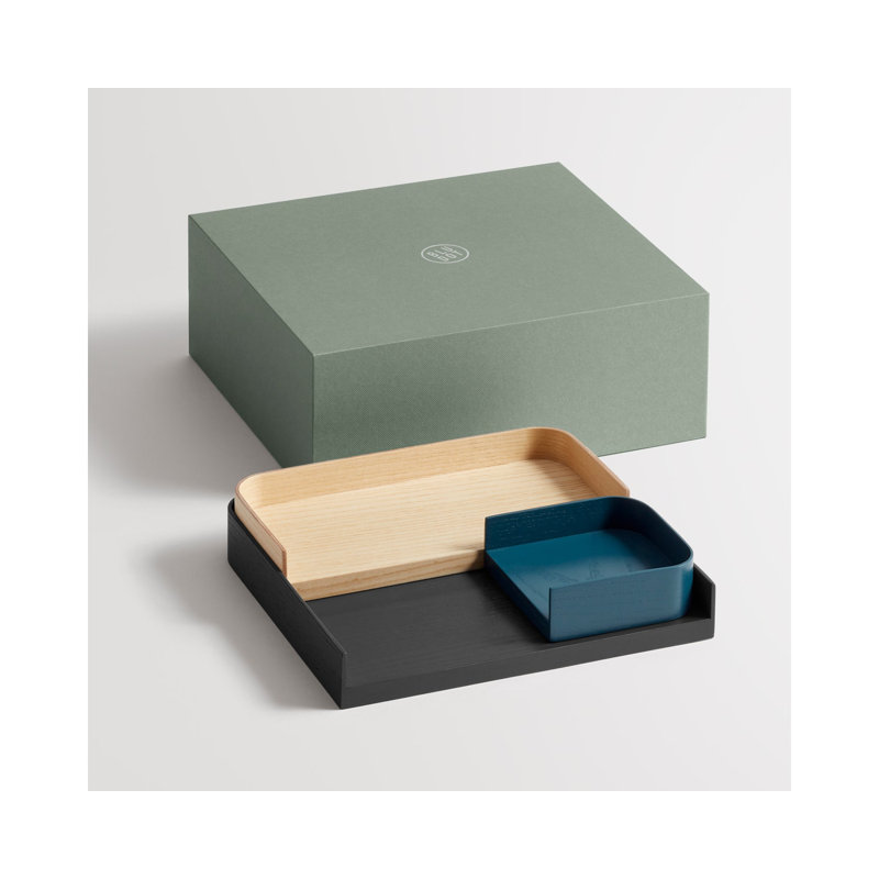 Odds Wood Jewelry Organizer Tray, Mix Blue