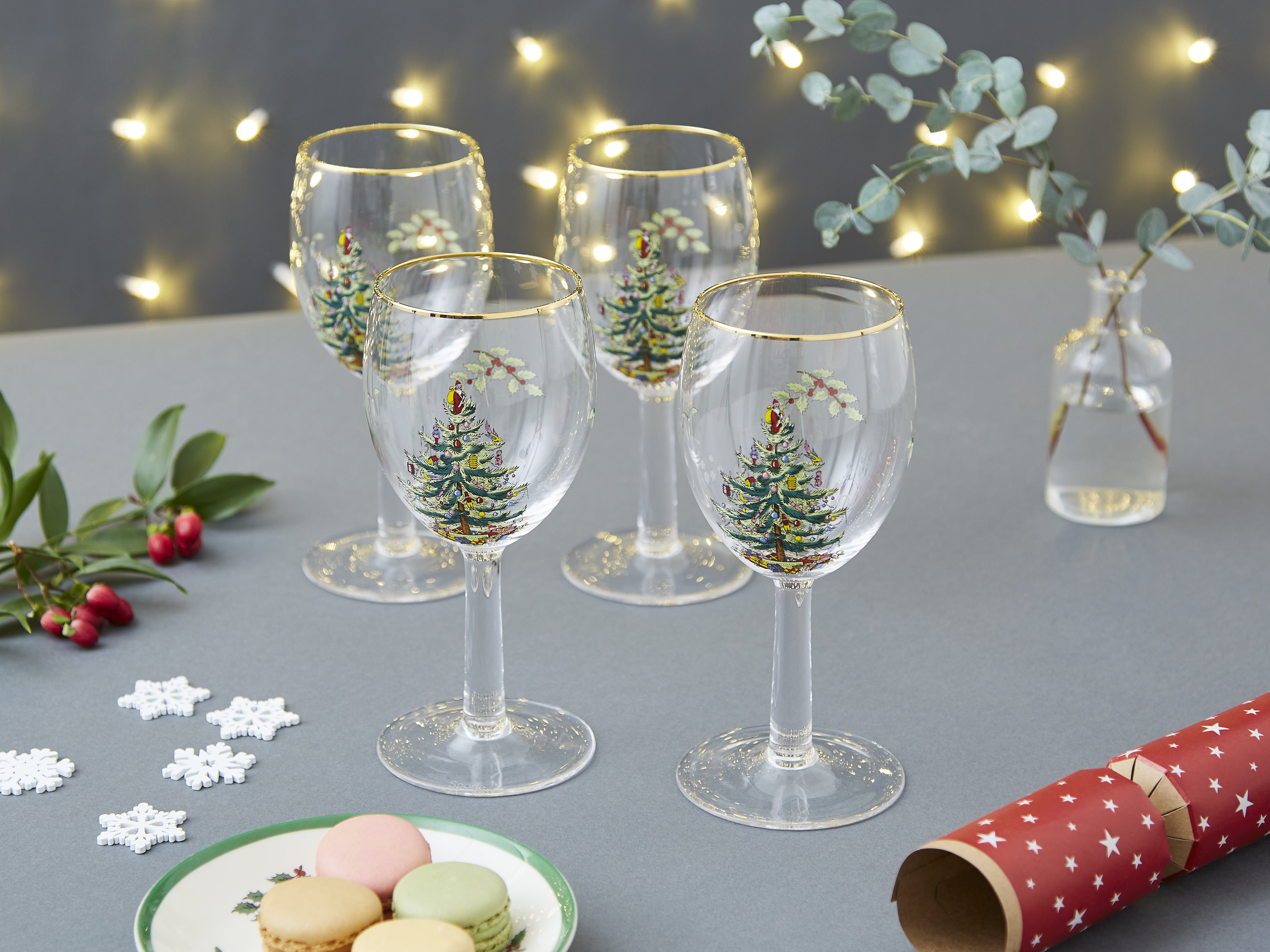 Spode Christmas Tree Wine Glasses 13 Oz & Reviews | Wayfair