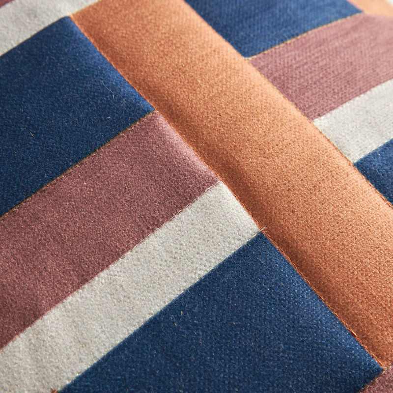Blue Square Cushion Cover