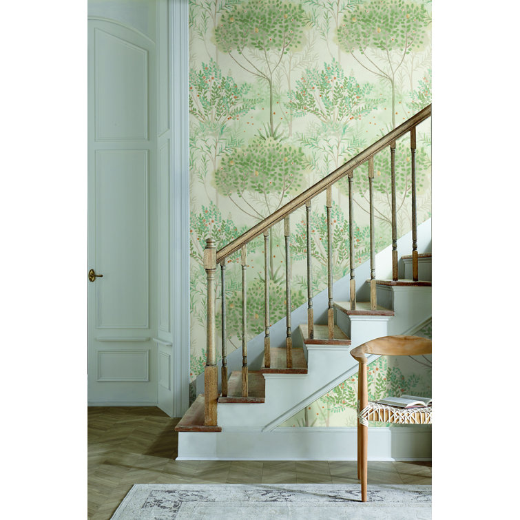 Satin All Over Floral Wallpaper, 32.81 feet long X 20.5 inchs Wide, Pearl,  Mint, & Blush - On Sale - Bed Bath & Beyond - 30270634