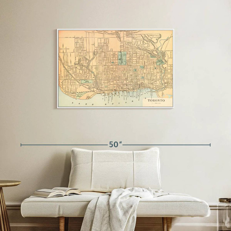 Liggins of Toronto, Cadre flottant blanc, 37 po x 25 po