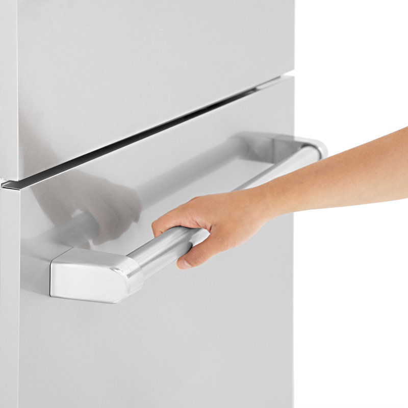 ZLINE 30 Autograph Edition 16.1 cu. ft. Built-in 2-Door Bottom Freezer Refrigerator with Accent, Stainless Steel