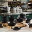 Le Creuset Enameled Cast Iron Set Of 4 Mini Round Cocottes, 1/3 Qt. Each, Matte Black
