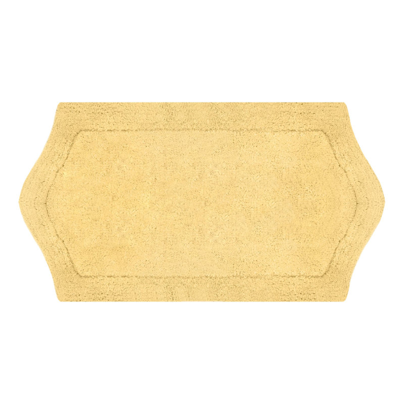 Tapis pour salle de bain Morissette, L 21 po x L 34 po, Jaune