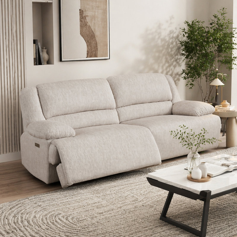 Ensemble de canapé inclinable électrique moderne 2pc Comfort Canapé