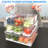 Fridge Organizer, Stackable Refrigerator Bins With Lids, BPA-Free Produce Fruit Storage Containers,(Clear/10 Pack)