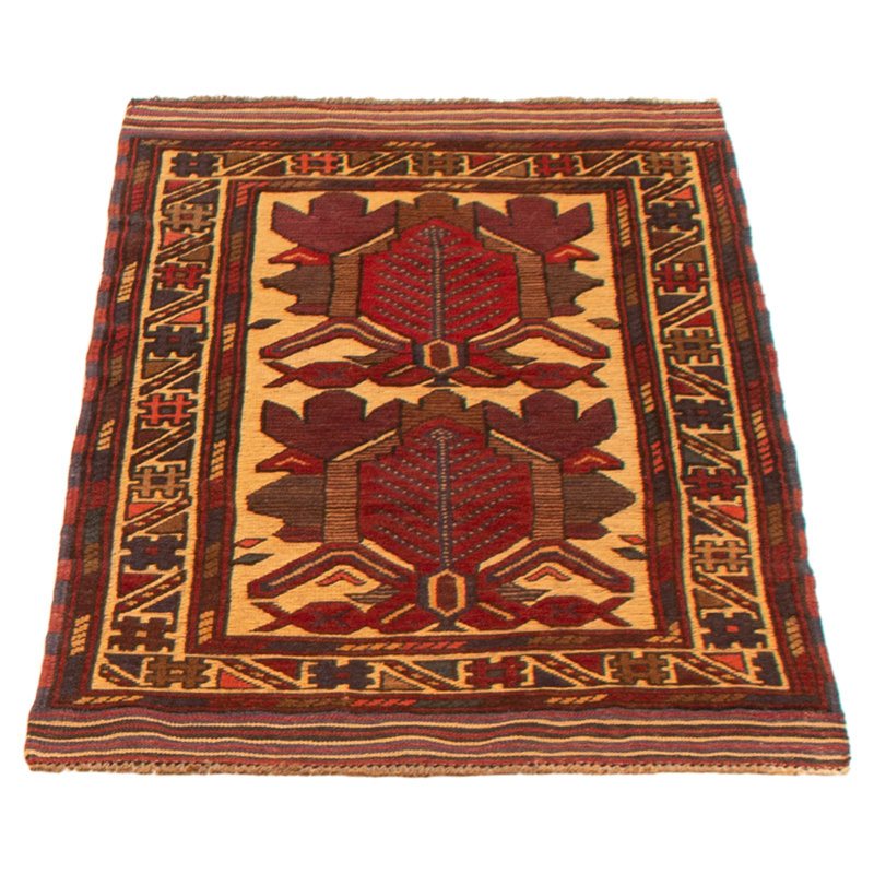 Tapis brun clair 2 pi 9 po x 4 pi 9 po Miruna