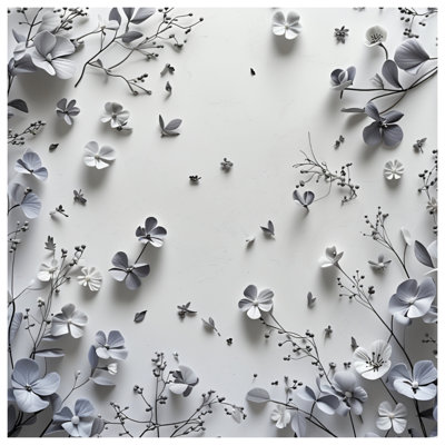 Tapisserie murale en papier - Fleurs