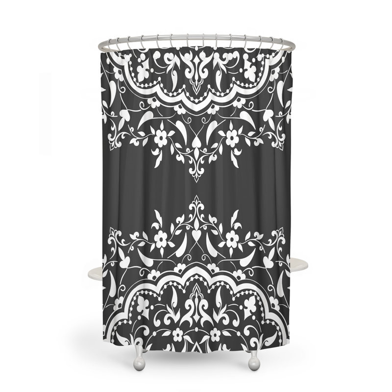 Rideau de douche simple Ikat, H 70 po x l 72 po