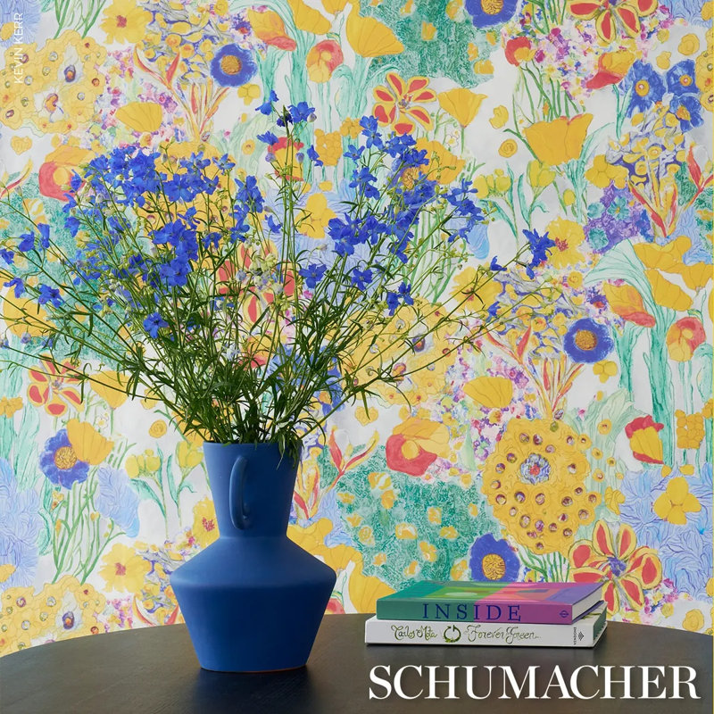Frank's Garden Wallpaper, Violet