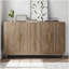 Sideboard Buffet Cabinet With Storage ,Carved 4 Door Sideboard,Multifunctional Accent Cabinet With Adjustable Layer Board For Living Room, Entryway, Hallway, Office, Kitchen And Dining Room
