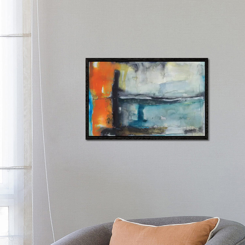 Surge by Michelle Oppenheimer - Painting on Canvas, 66.04 cm H x 45.72 cm W, Black Framed