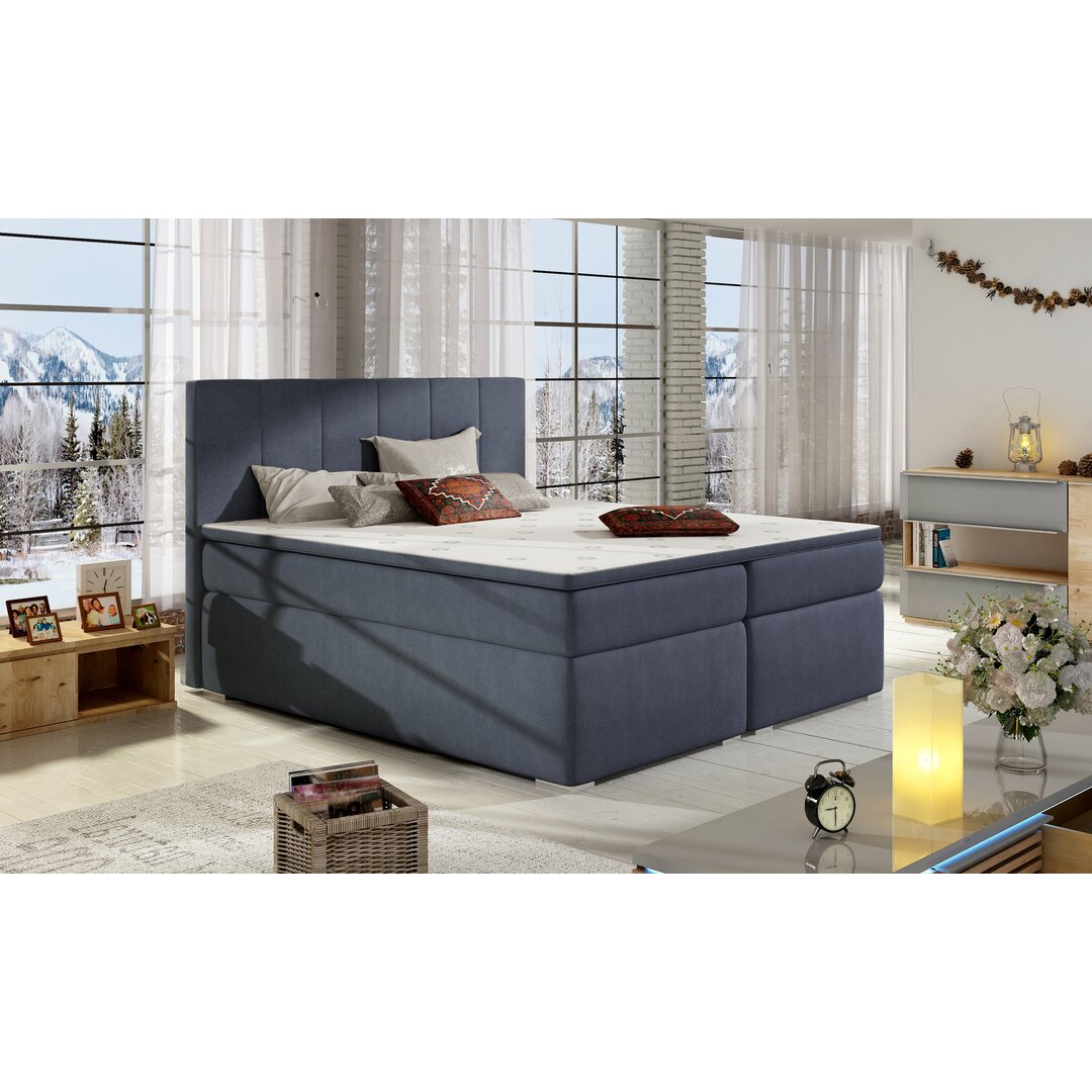 Boxspringbett Garay mit Topper und Bettkasten