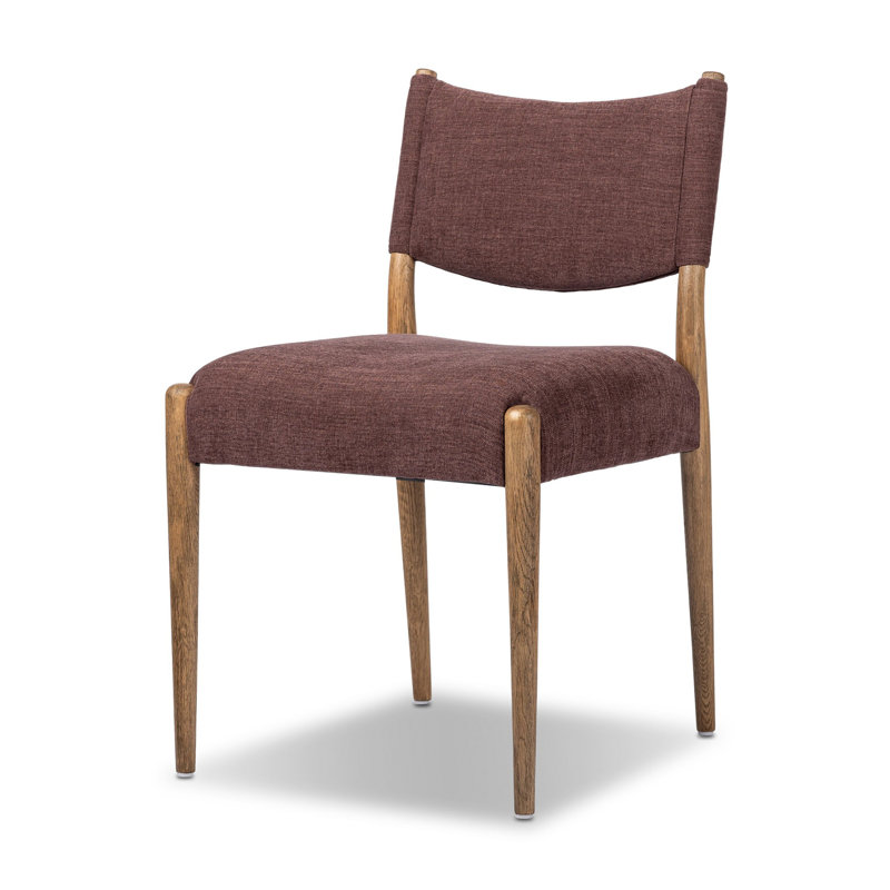 Tara Yokum Armless Dining Chair, Toasted Oak, Laughlin Plum