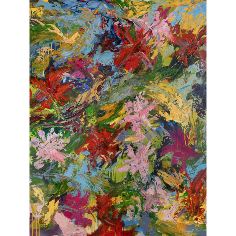 Spring Blooms By John Beard - Gallery Wrapped Canvas Print Print by John Beard, 62'' H x 42'' W x 3" D, Wrapped Canvas