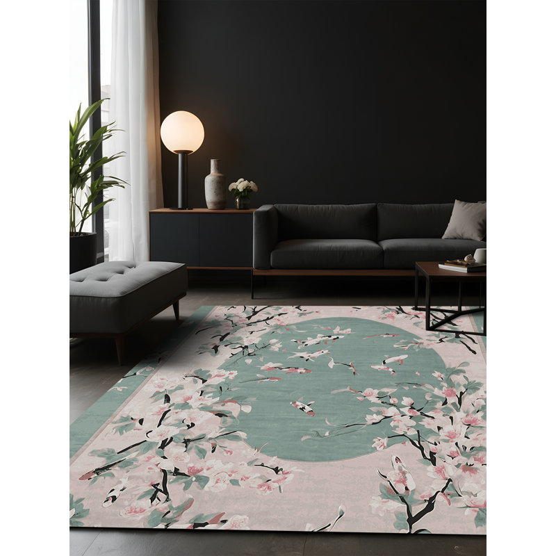 Tapis vert soyeux et moelleux, Carré 6 pi