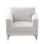 Fauteuil club en lin Blannie-1862683005
